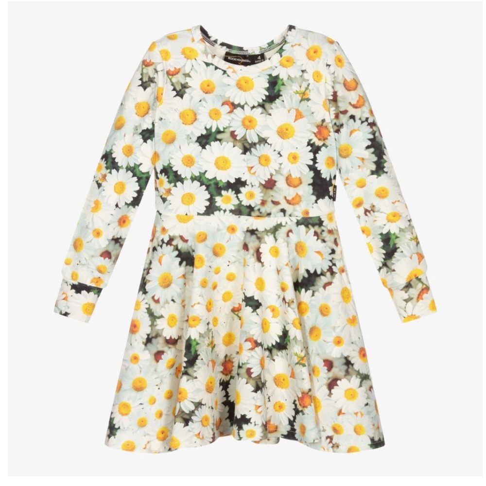Rock Your Baby Daisy Cotton Jersey Dress
